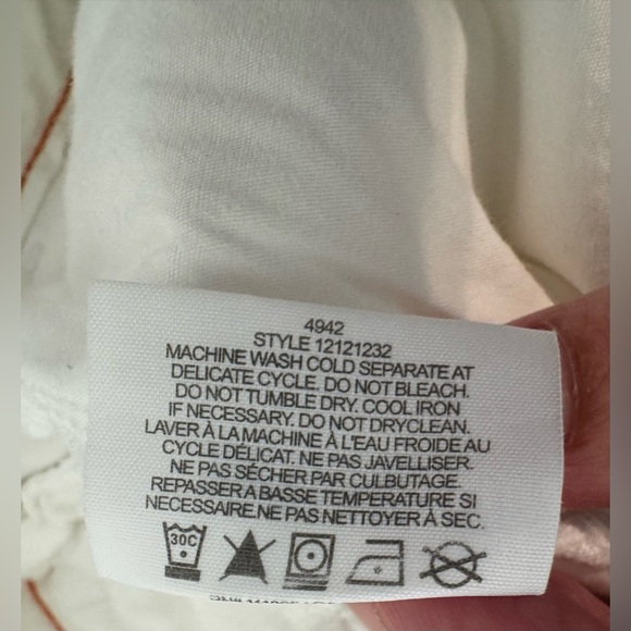 Tory Burch White Chino Ankle Length Pants Mid Rise Size 27 *Read - Picture 7 of 12